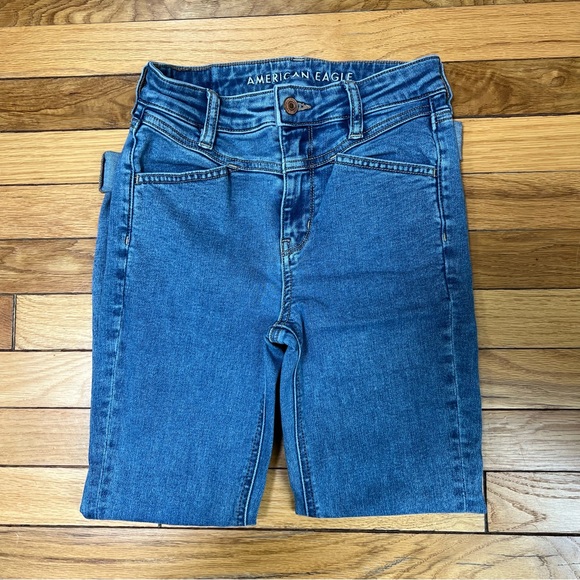 American Eagle next level stretch super hi rise jegging jeans 2 regular - Picture 4 of 9